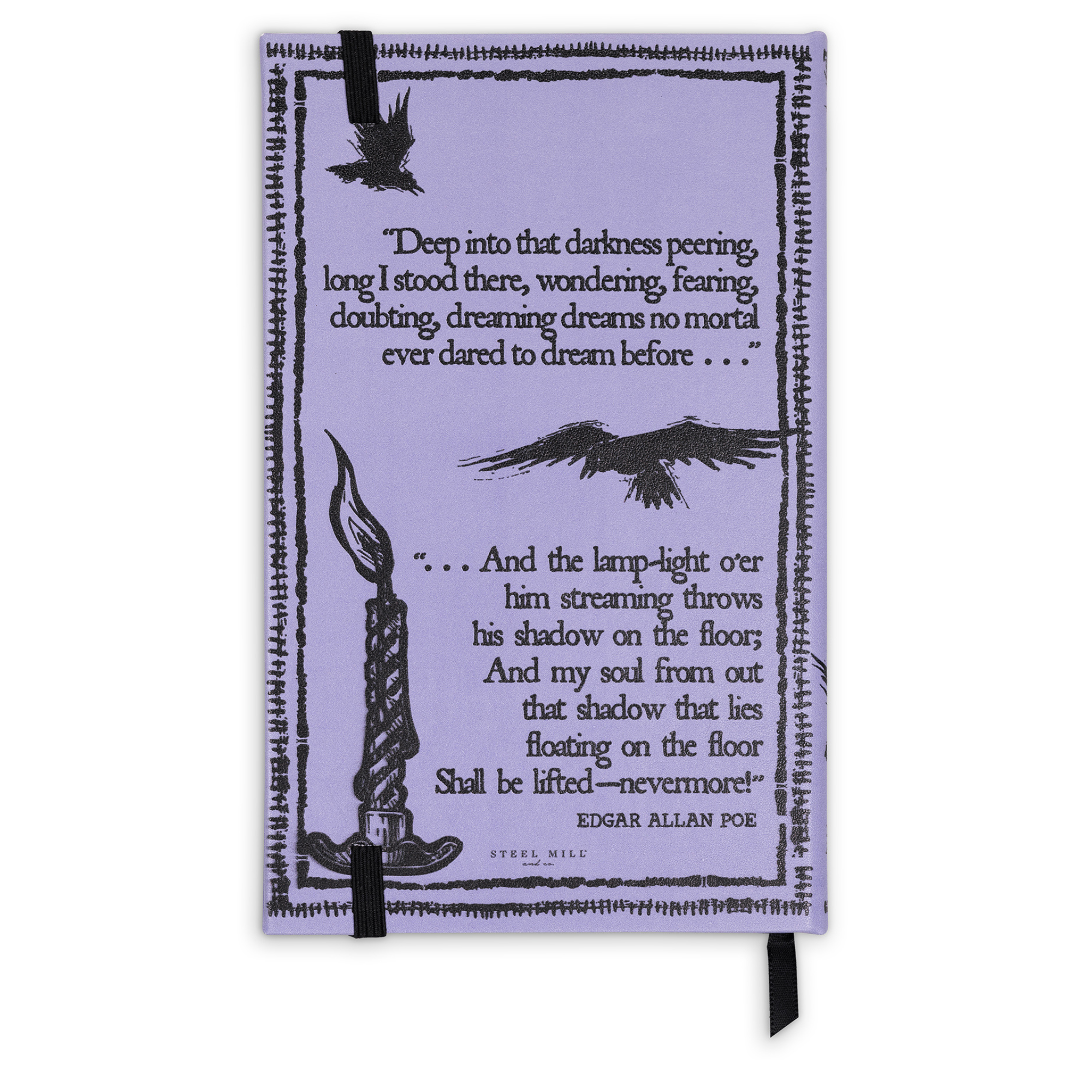 Vegan Leather Journal, The Raven (Purple) – Steel Mill & Co