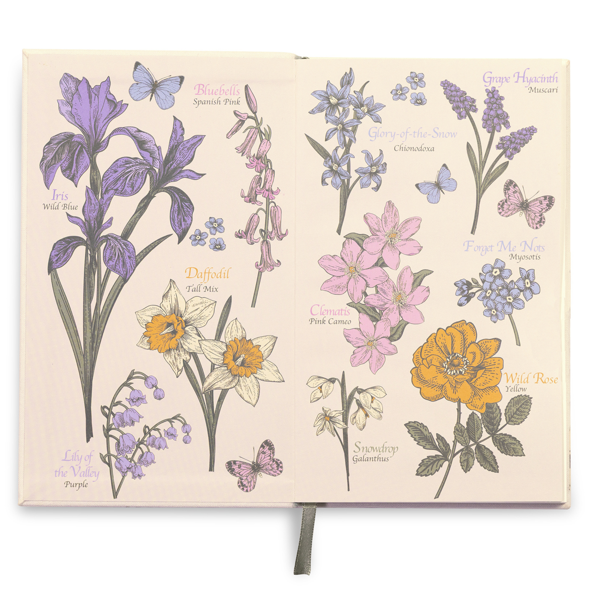 Embroidered Journal, Almanac of Wildflowers – Steel Mill & Co