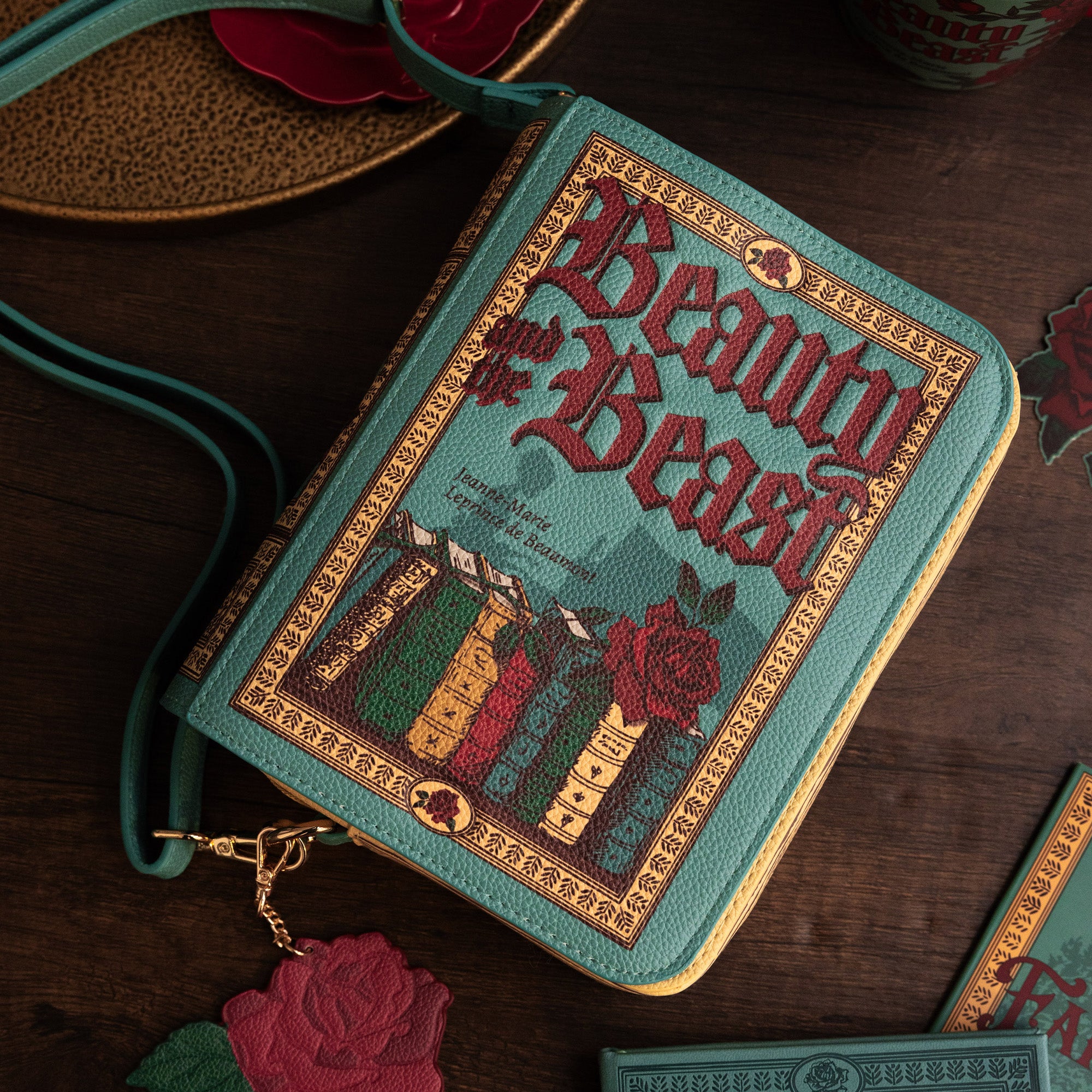 Book Crossbody Bag, Beauty and the Beast – Steel Mill & Co