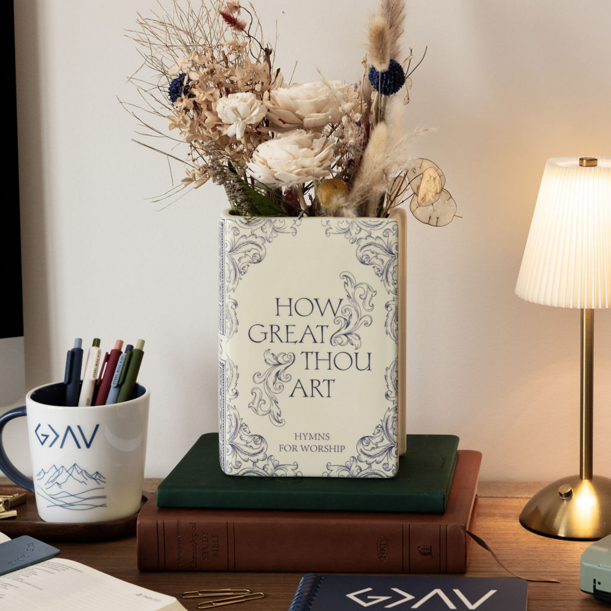 Large Book Vase, Hymnal