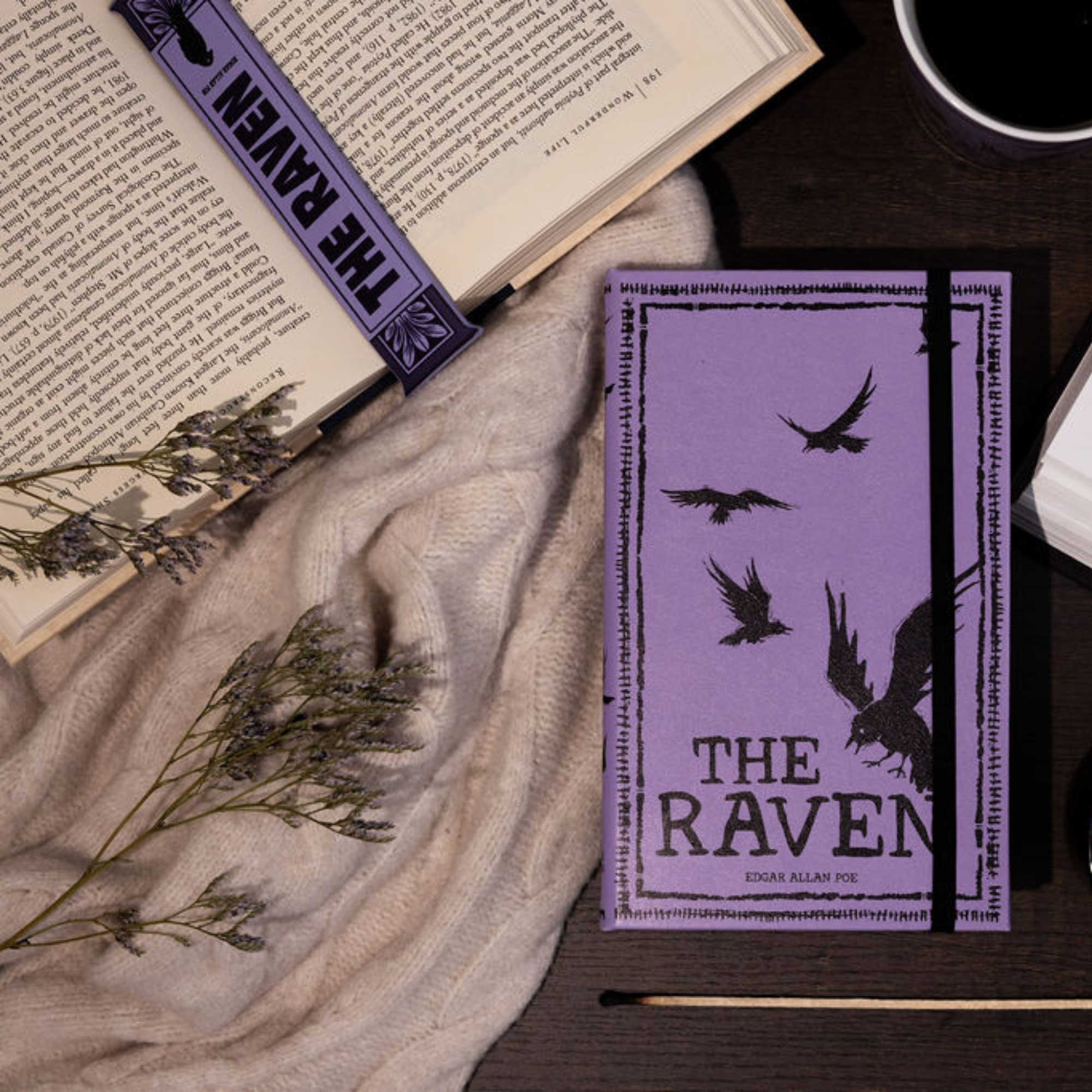 Bookmark, The Raven (Purple)