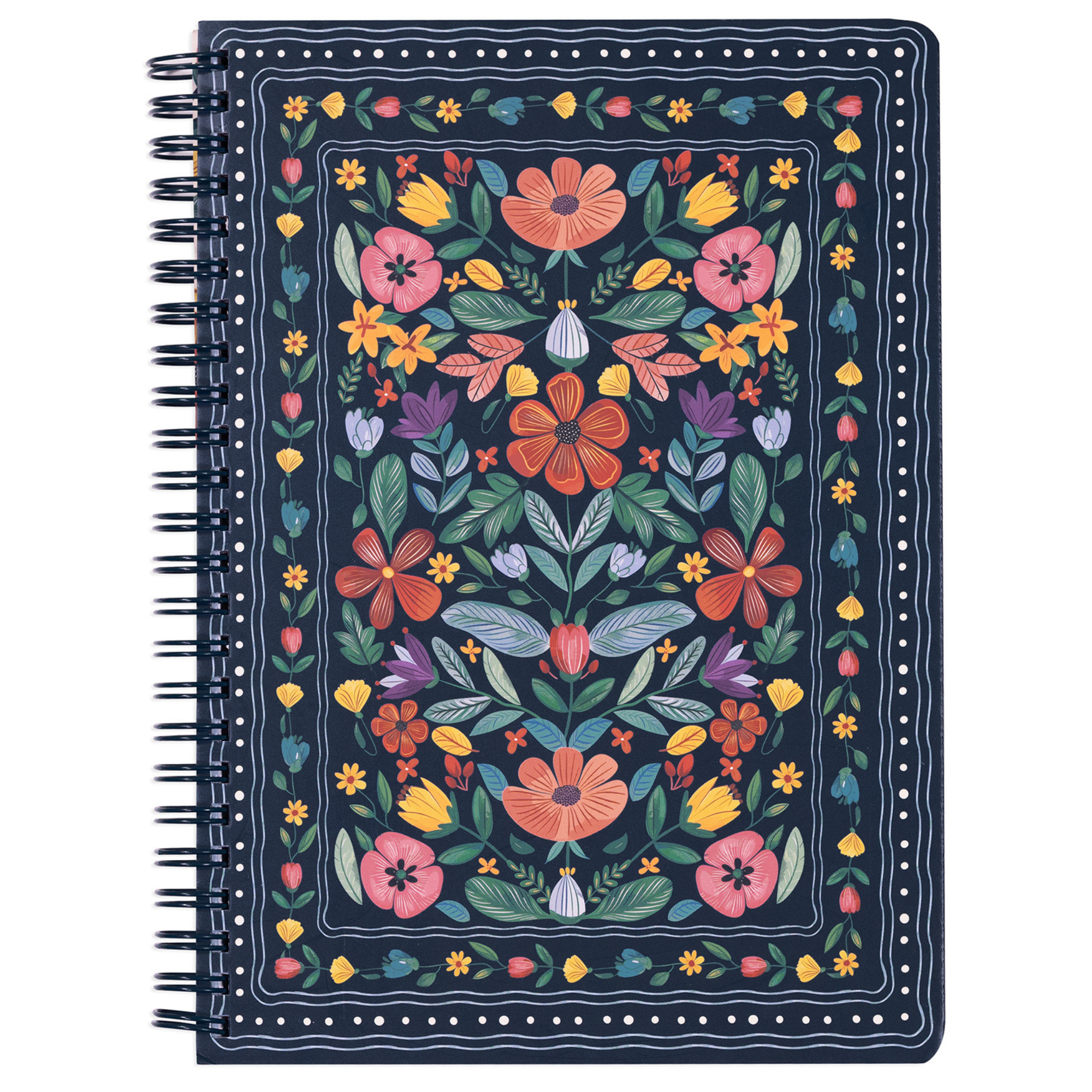 Mini Notebook, Folk Floral Multi