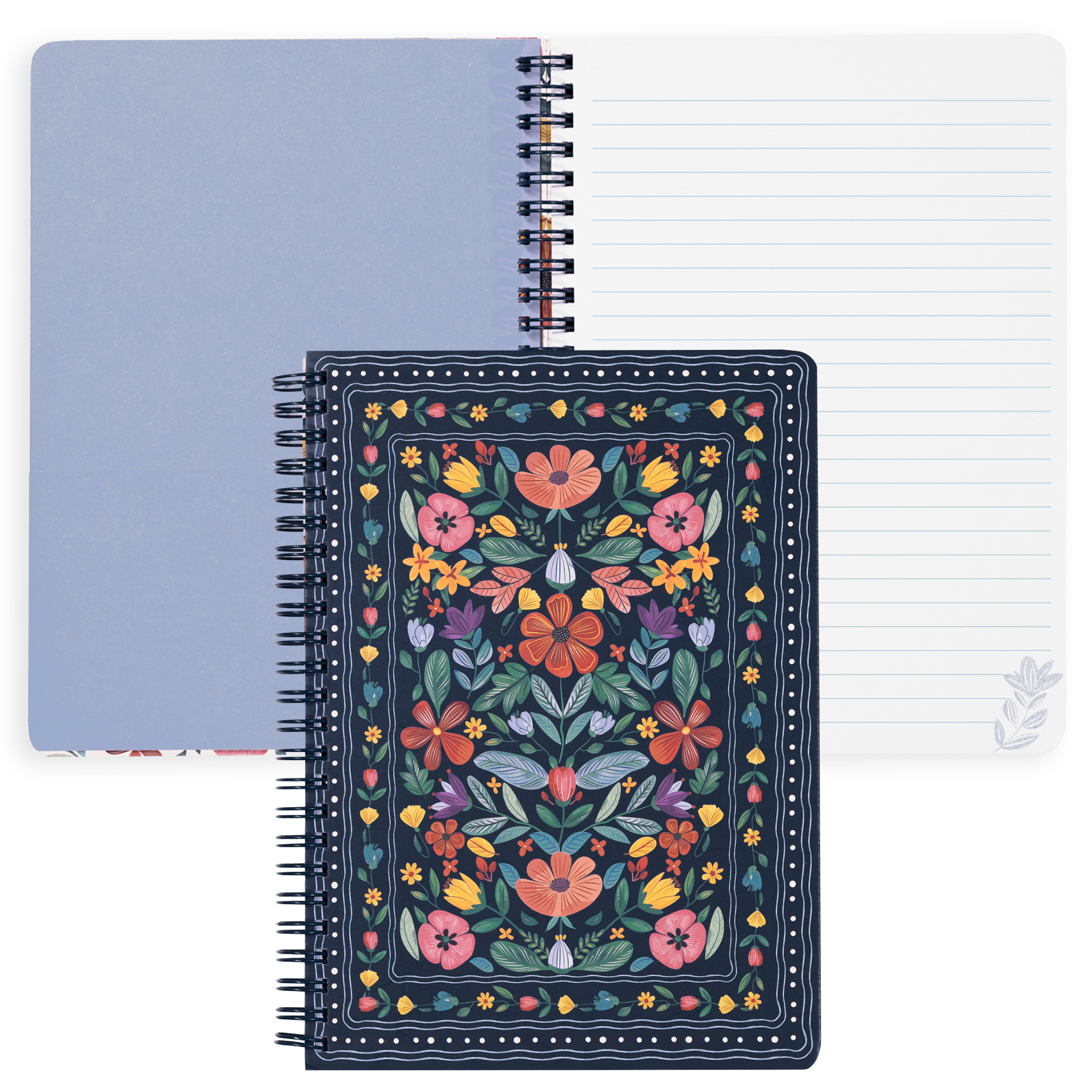 Mini Notebook, Folk Floral Multi