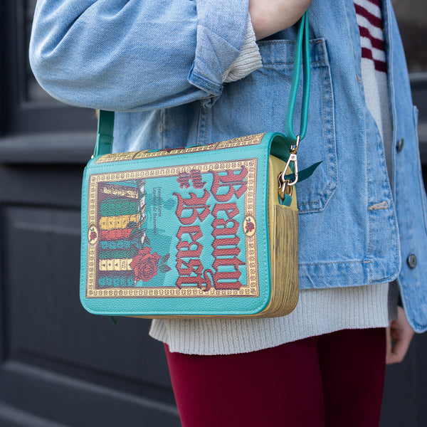 Book Crossbody Bag, Beauty and the Beast – Steel Mill & Co