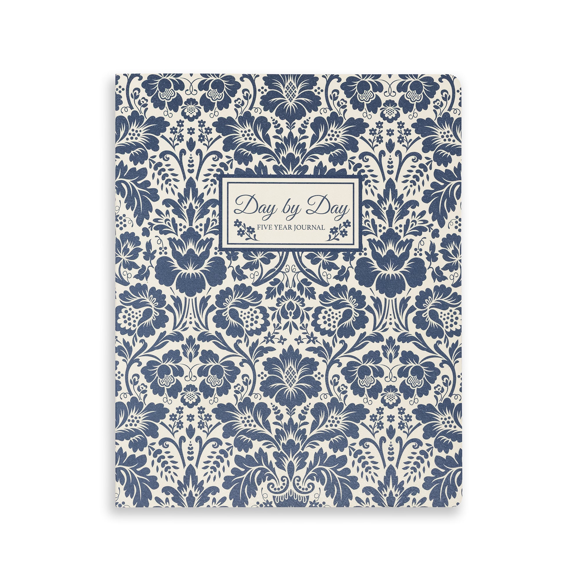 Floral patterned notebook with 'Day by Day' text on a white background
