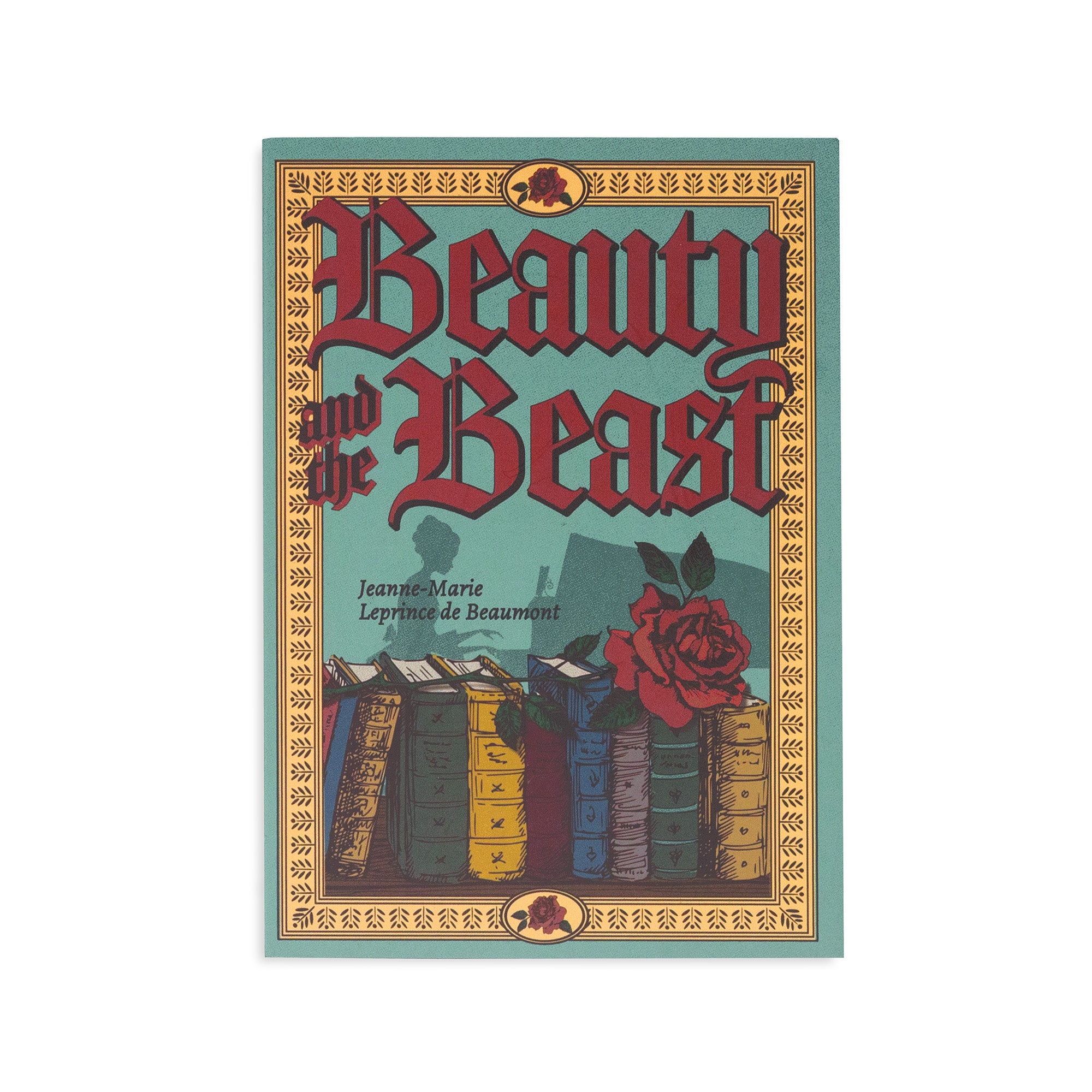Book cover of 'Beauty and the Beast' with decorative elements and title text.