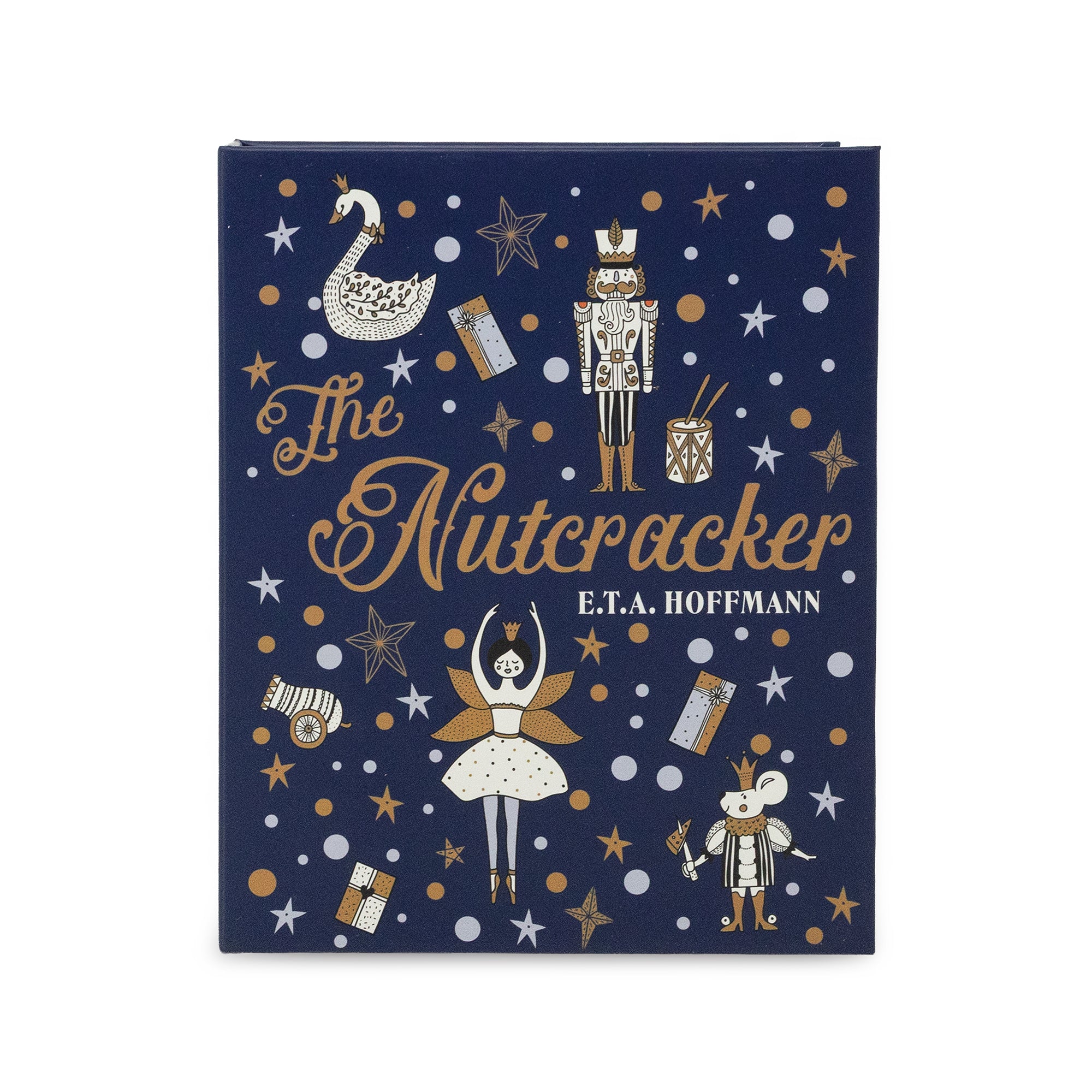 A square book cover for 'The Nutcracker' by E.T.