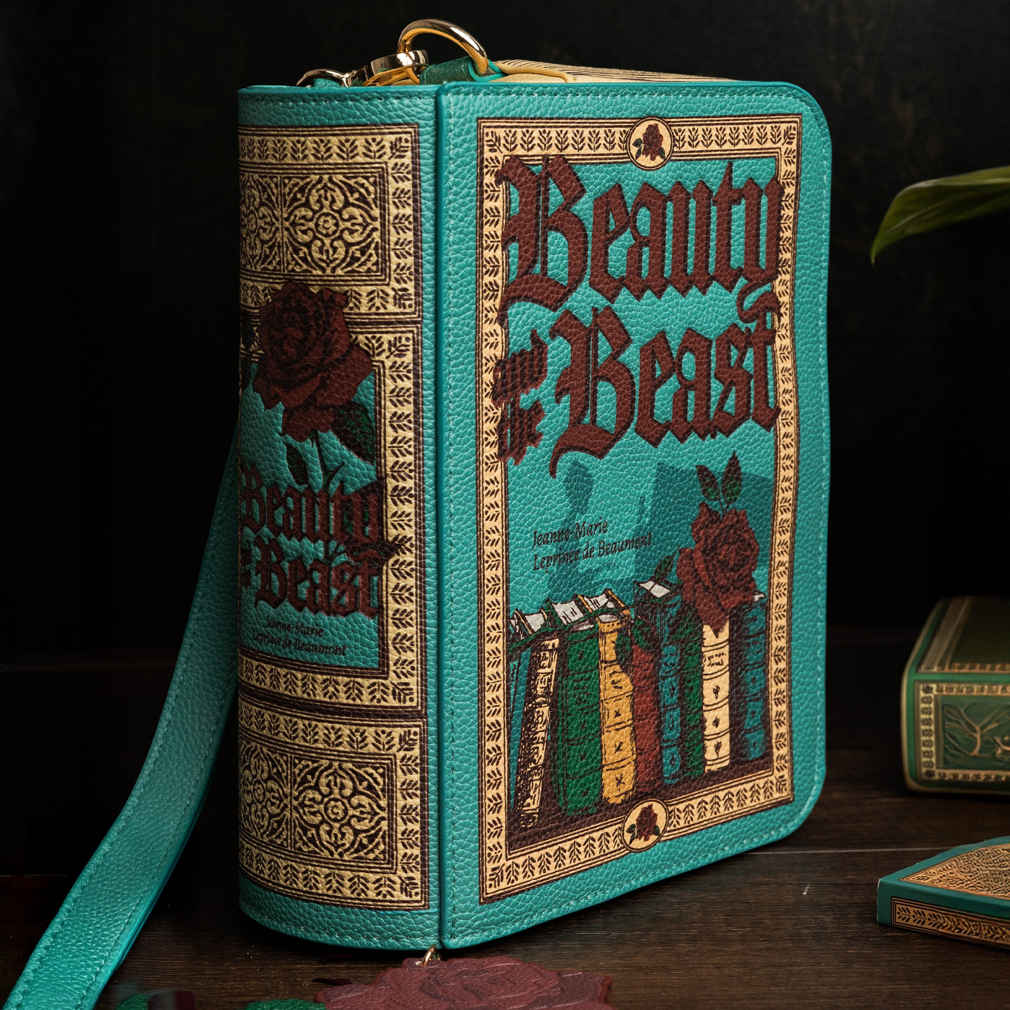 Book Crossbody Bag, Beauty and the Beast – Steel Mill & Co
