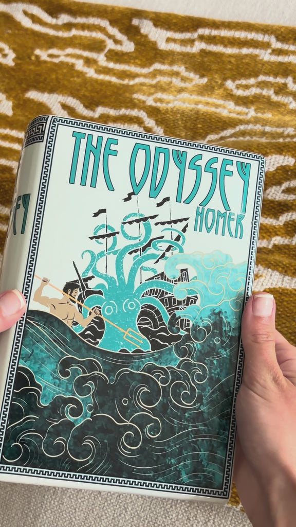 model showcasing odyssey book vase