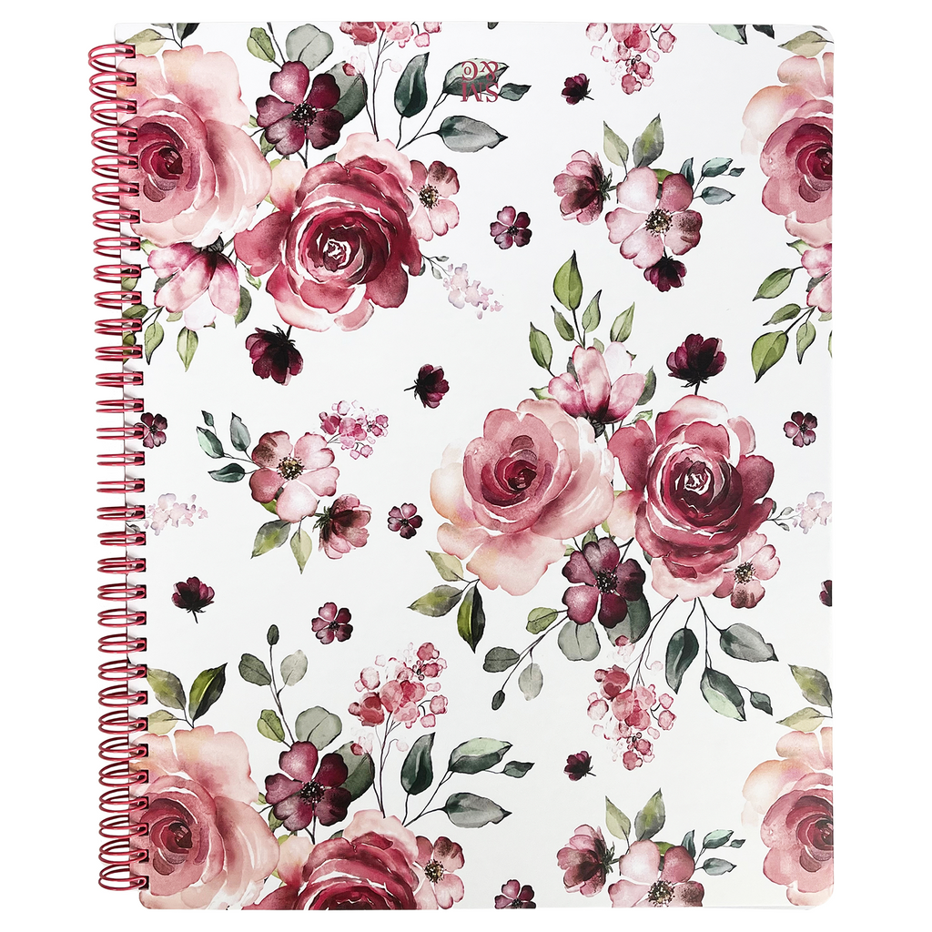 Large Notebook, Rose Floral – Steel Mill & Co